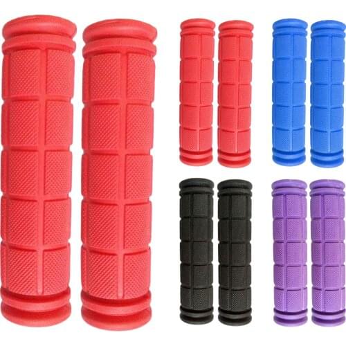 1 Pair Rubber Bike Handlebar Grip Cover Mountain Bicycle Bike Casing Sheath Handles Anti-skid Bar Grips Rubber Cycling Parts