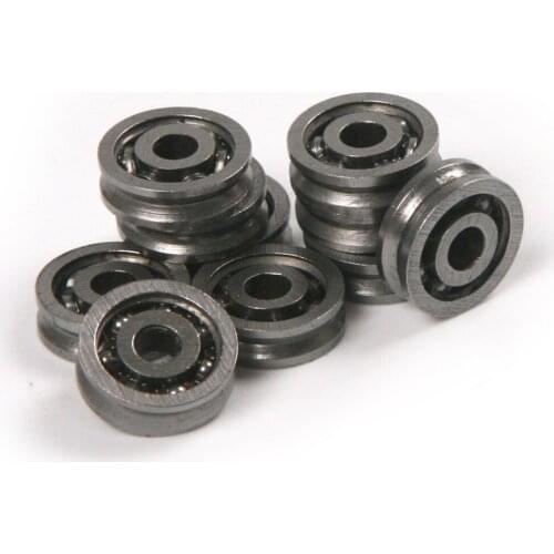 10pcs 3x10x3MM 603VV HCS Deep V Groove Guide Pulley Rail Ball Bearings Wheel