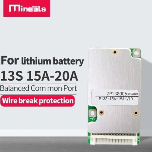 13S 48V PCM li-ion E-Bike 18650 common port 15A 20A battery protection board electronic BMS