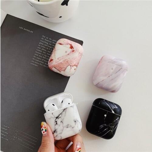 Abstract Marble Case For Apple Airpods Cover Luxury IMD Pattern Silicone Headphone Case Box For air pods Pro/2/1 Headset Cases
