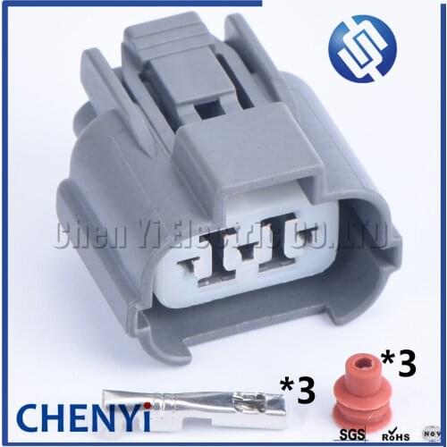 5 sets 3 Pin Sumitomo Automotive Waterproof Connector HeadLight Leveling Device Plug 6189-0130 For Honda Accord B-Series VSS