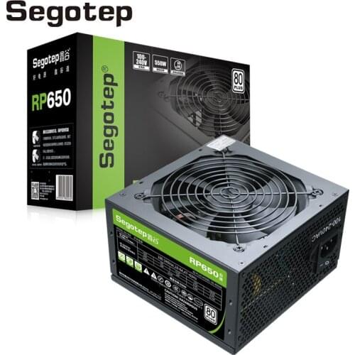 Segotep PC Power Supply True Rated 550W 96-264V 80plus white ATX Power Supply 12V Active PFC Non-Modular