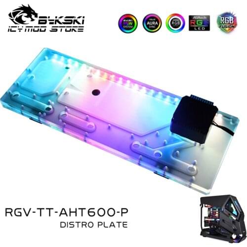 Bykski Waterway Board Reservoir Liquidcooling System Water Tank Acrylic Tranperant for Thermaltake Premium AHT600 RGV-TT-AHT600