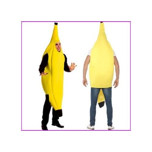 Adult Men Kids Carnival Clothing Cosplay Fancy Dress Funny Sexy Banana Costume Novelty Halloween Christmas Party Funny Cosplay