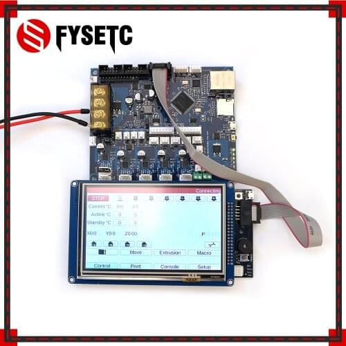 Cloned Duet 2 Maestro Advanced 32bit Motherboard With 4.3" 5" 7" PanelDue Touch Screen Controller For 3D Printer CNC Machine