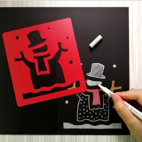 Creative Stencils Suit Childrens Painting Template Kids Drafting Stencil Gift Various Color Drawing Painting Stencils Templates