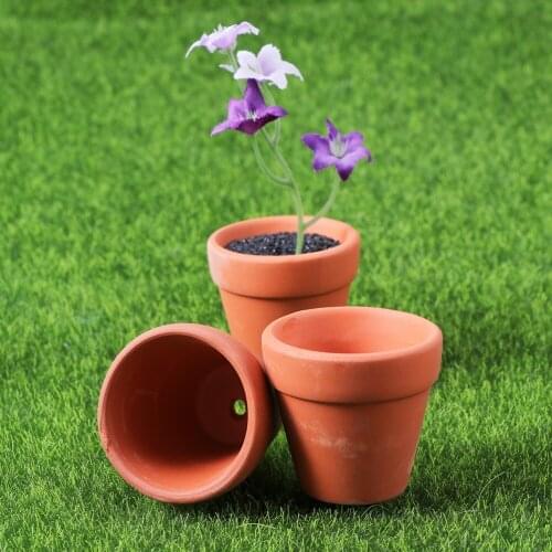 12Pcs Small Mini Terracotta Pot Clay Ceramic Pottery Planter Cactus Flower Pots Succulent Nursery Pots Great for Plants Crafts