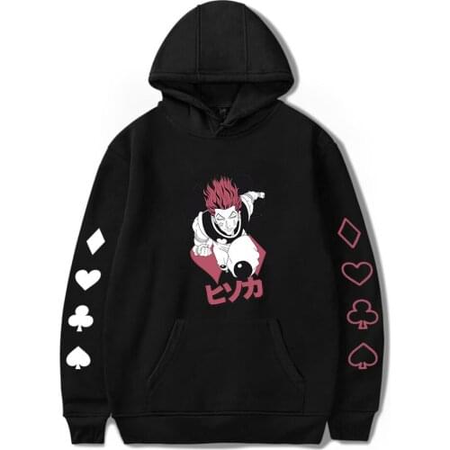 Fashion Cartoon Hisoka Hoodies Men Women Sweatshirts Harajuku Casual Long Sleeve Street Wear Style Spring boys/girls Pullovers