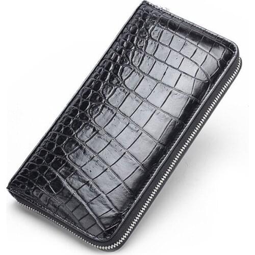 OUSSON 2021 Fashionable Long Wallet For Man Exquisite Genuine Leather Purse Male Purses Card Hold Money Bag