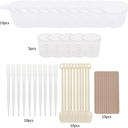 DIY Epoxy Resin Molds Jewelry Making Tool Kit With Stirrers Droppers Spoons Cups