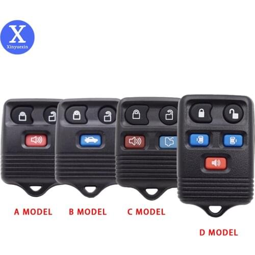 Xinyuexin New 3 Buttons Car Remote Key Shell Case Fob for Ford Escape Focus Exursion Explorer Mercury Keyless Entry Replacement