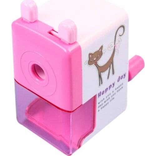 Cartoon Pattern Manual Pencil Sharpener Portable Cartoon Pencil Sharpener Mini Animal Sharpener Gift for Kids Students