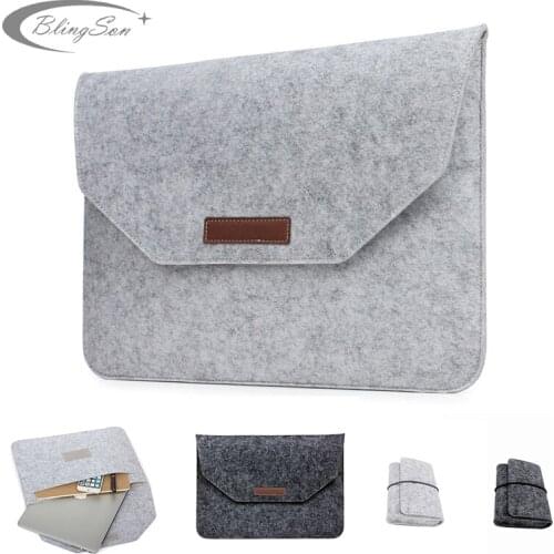 Premium Felt Sleeve Laptop Bag 15 inch Case For Macbook Retina Pro 15 Soft Notebook Cover for All Laptop 15 inch Portable Bags