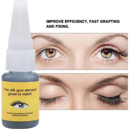 10ML Professional Safe Eyelashes Extension Glue Fast Drying Semi Permanent Lashes Grafting Powerful Glue Practice Extension Tool