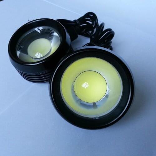 High quality 18W 12V Led car fog light lamp Universal Autos Daytime running driving Grille eagle eye DRL Daylight IP68 Alloy