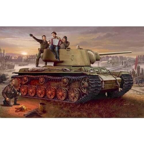 Trumpeter 00360 1/35 Russia KV-1 model 1942 Lightweight Cast Tank - Scale Model Kit
