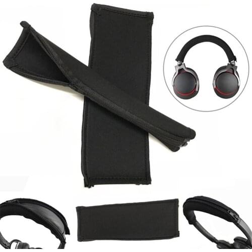 Universal Zipper Headset Headphone Headband Cover Cushion Pad Replacement Parts
