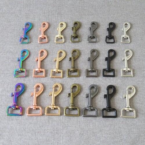 100 pcs 15mm 20mm 25mm strong metal carabiner straps seat belt buckle DIY bag dog leash clip buckle sewing accessory snap hook