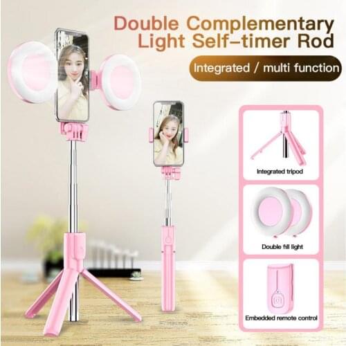 4 In1 Tripod For Phone With Complementary Light Wireless Bluetooth Selfie Stick Portable Stand Holder For Live Stream Selfie Pic