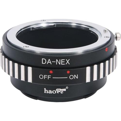 Haoge Lens Mount Adapter for Pentax DA Mount Lens to Sony E-mount NEX Camera such as NEX-3, NEX-5, NEX-5N, NEX-7, NEX-7N, NEX-C3