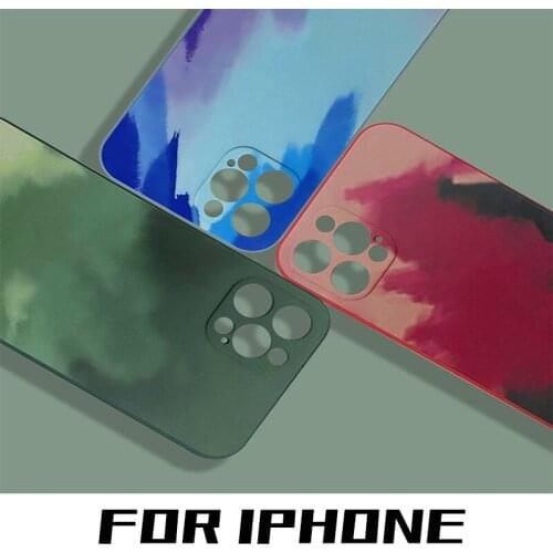 Watercolor For iPhone 12 11 Pro Xs Max XR X 7 8 Plus Mini Silicone Case Cover Mobile Phones Case Smartphone Shockproof Matte