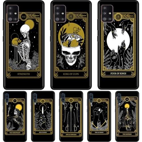 Tarot Cards Reading Phone Case for Samsung Galaxy A51 A21s A12 A71 A31 A52 A32 5G A02s A72 A41 A11 A51 A42 A7 Cover