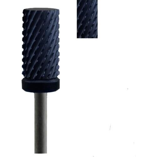 Black Ceramic Nail Drill Bit - Small Barrel Bit XC