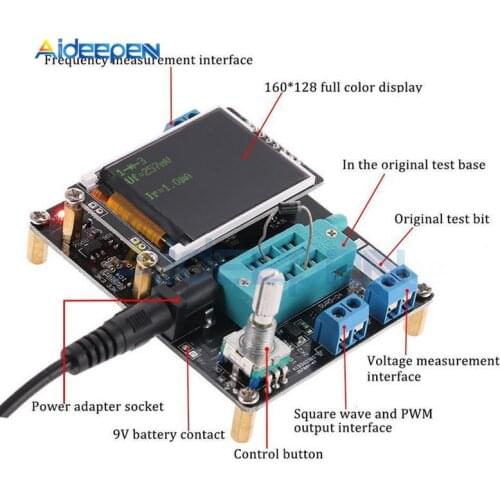 GM328A LCD Transistor Tester Case English/Russian Diode Capacitance ESR Voltage Frequency Meter PWM Square Wave Signal Generator