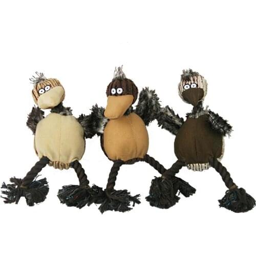 Gomaomi 1Pcs 17*10cm Bird Shape Plush Pet Dog Toys 3 Style to Choose