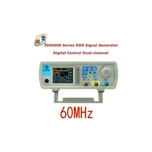 JDS6600 60MHz 2CH DDS Arbitrary Waveform Function Signal Generator Meter