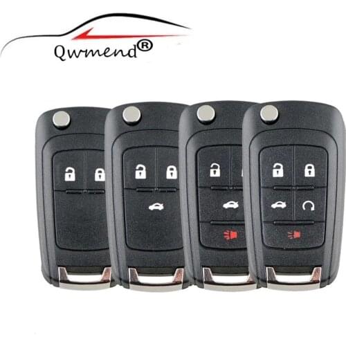 2 3 4 5 Buttons Remote Car Key Shell for Chevrolet Cruze Epica Lova Camaro Impala Equinox Malibu Sonic Spark Volt Flip Key Case