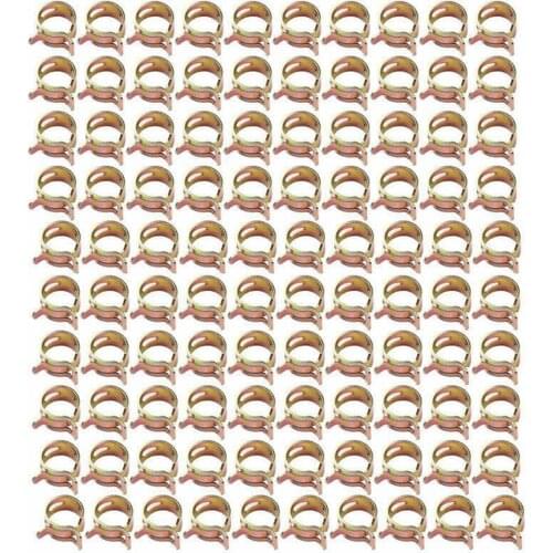 50X Fastener Spring Clip Fuel Oil Water Line Air Pipe Tube Hose Clamps 6/8/10mm