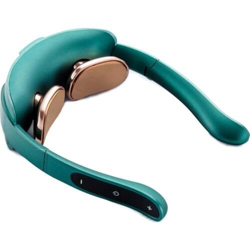 Foldable Pulse Neck Massager Electric Mini Neck Massage Pain Relief Tool Health Care Relaxation Cervical Vertebra Physiotherapy