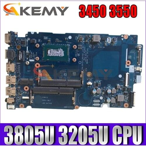 Akemy LA-B071P FOR Dell Latitude 3450 3550 Laptop Motherboard celeron 3805U 3205U CPU Mainboard CN-0M5NY9 M5NY9 100%tested