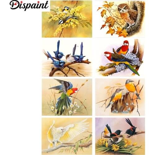 Dispaint Full Square/Round Drill 5D DIY Diamond Painting "Animal bird scenery" 3D Embroidery Cross Stitch 5D Home Decor Gift