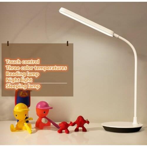 Stepless Dimmable Desk Reading Light Foldable Rotatable Touch Switch LED Table Lamp DC 5V USB Charging Desk Lamp