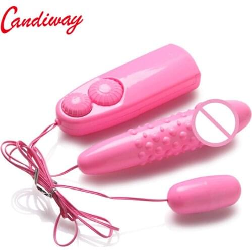 Girl New Double Jump Egg Vibrator Bullet Vibrator Clitoral G-Spot Stimulators anal butt plug backyard for women Due egg sex toy