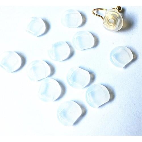 New Arrival! 10x7mm 200pcs Soft Silicone Ear Stud cap for Hand Made Earring DIY Parts,Jewelry Accessories Findings & Component-3