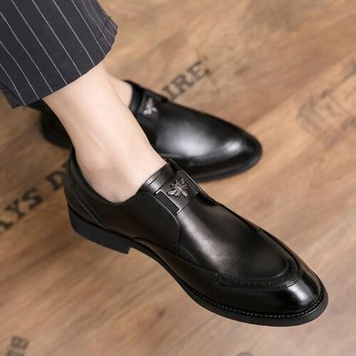 Korean new mens shoes mens comfortable, ventilated, low head British outdoor casual single shoe Oxford Shoes official shoes CI