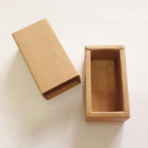 New Hot 10pcs Kraft Drawer Gift Boxes Package Candy Favors Arts&Crafts Package Box Wedding Candy Gift Carton