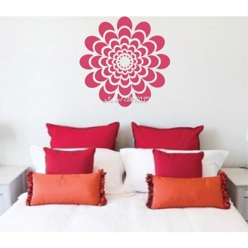 Hot Flower Wall Stickers Vinyl Wall Decals Living Room Home Decor Decorative Removable PVC Wall Sticker Mural Poster SA734