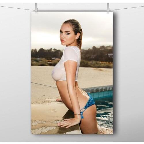 Model Kate Upton Sexy Stunner Hot Girl Poster Canvas Wall Art Painting and Prints for Living Room Decor