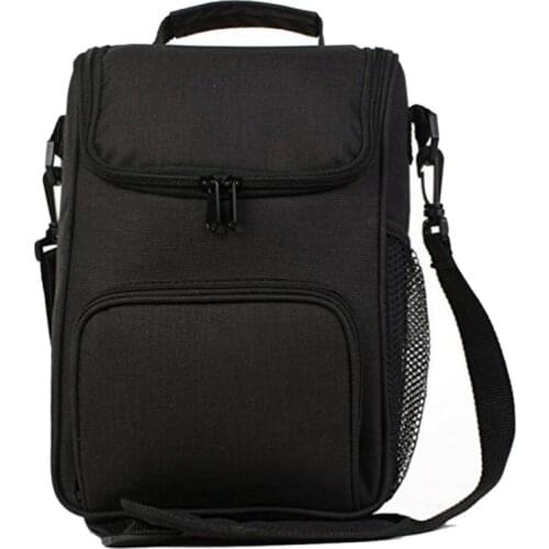 Thermal Insulated Lunch Bag for Women and Men, Work School, Boys, Girls, Boys, with Shoulder Strap, Water Bottle Holder