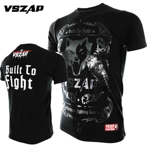 VSZAP MMA Clothing Shirts Rashguard Fitness Base Layer Skin Tight Weight Lifting Men T Shirts