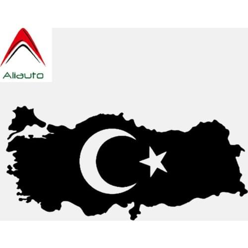Aliauto High Quality Car Sticker Creative Turkey Map Decoration Sunscreen Waterproof Reflective Cartoon Decal Vinyl,17cm*8cm