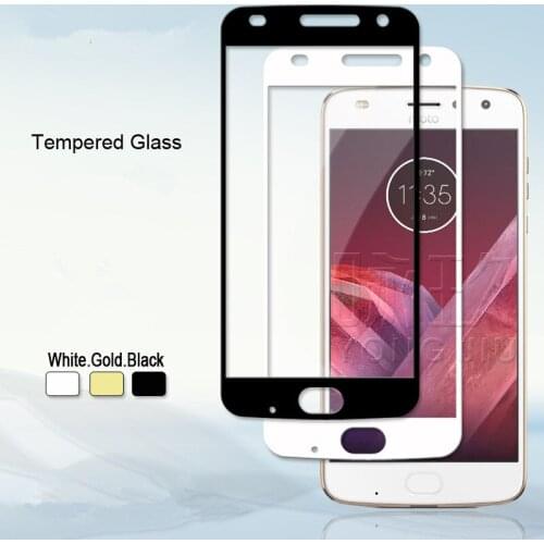 2.5D Tempered Glass Film Full Cover Protect 9H Protective Glass Film For MOTO Z2 Play/Z2Force/E5Play go