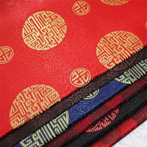 CF785 Chinese Style Jacquard Brocade Fabric Chinese Traditional Wedding Clothing Pillow Case Fabrics Handmade DIY Materials