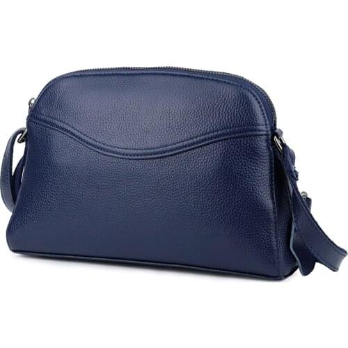 Premium 100% Cowhide Leather Women Bags 2018 European And American Style Women Leather Messenger Bags Hot Fashion Brand Flap Bag