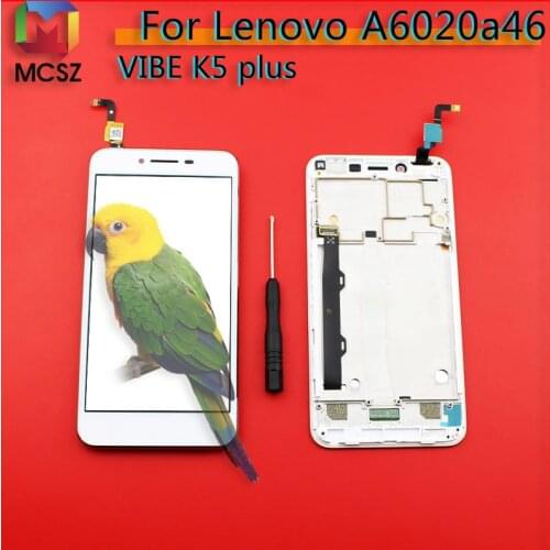 Suiltable For Lenovo vibe k5 plus A6020a46 LCD Screen Display frame Touch Panel Digitizer Assembly with Frame Repalcement Parts