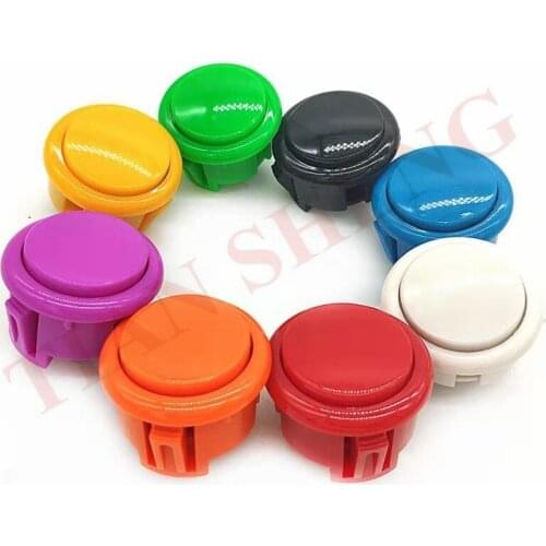 12PCS 30mm push button copy sanwa push button DIY Arcade fighting game kit 9 color for choose Free shipping